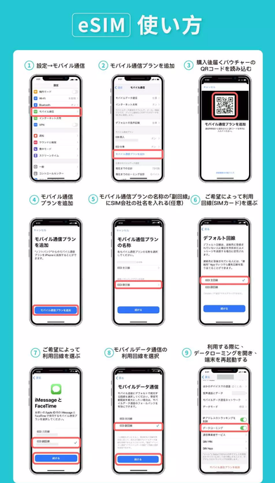 台湾旅行 eSIM 購入＜1GB・2GB・3GB＞